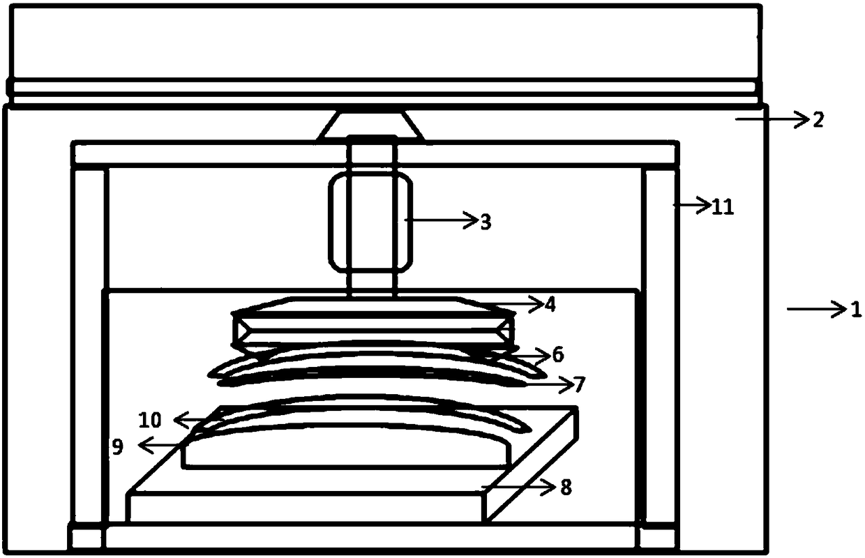 3D curved glass laminating device and method