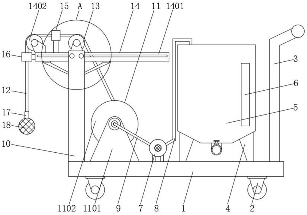 Water sampling device for water pollution detection and sampling method thereof