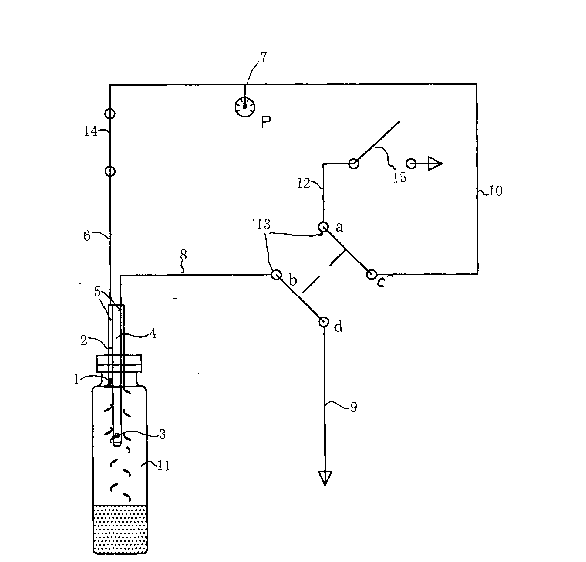 Gas displacement and dynamic compensation sampling method in headspace analysis