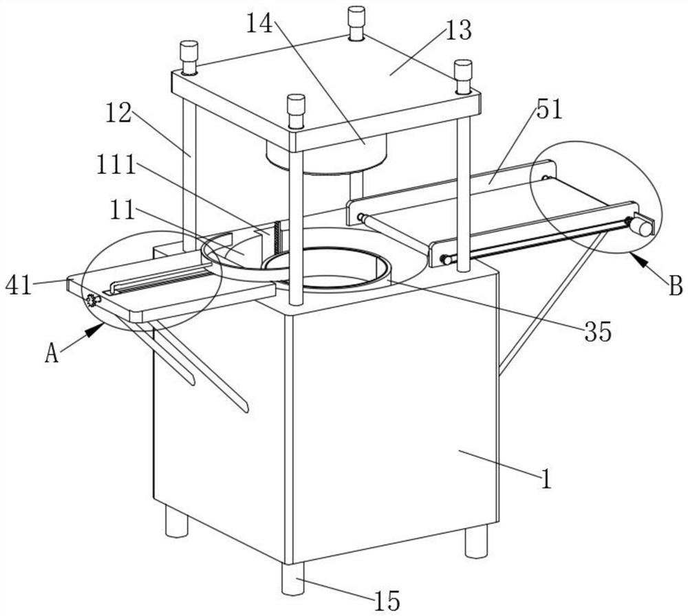 Synthetic resin workpiece demolding device and demolding method thereof