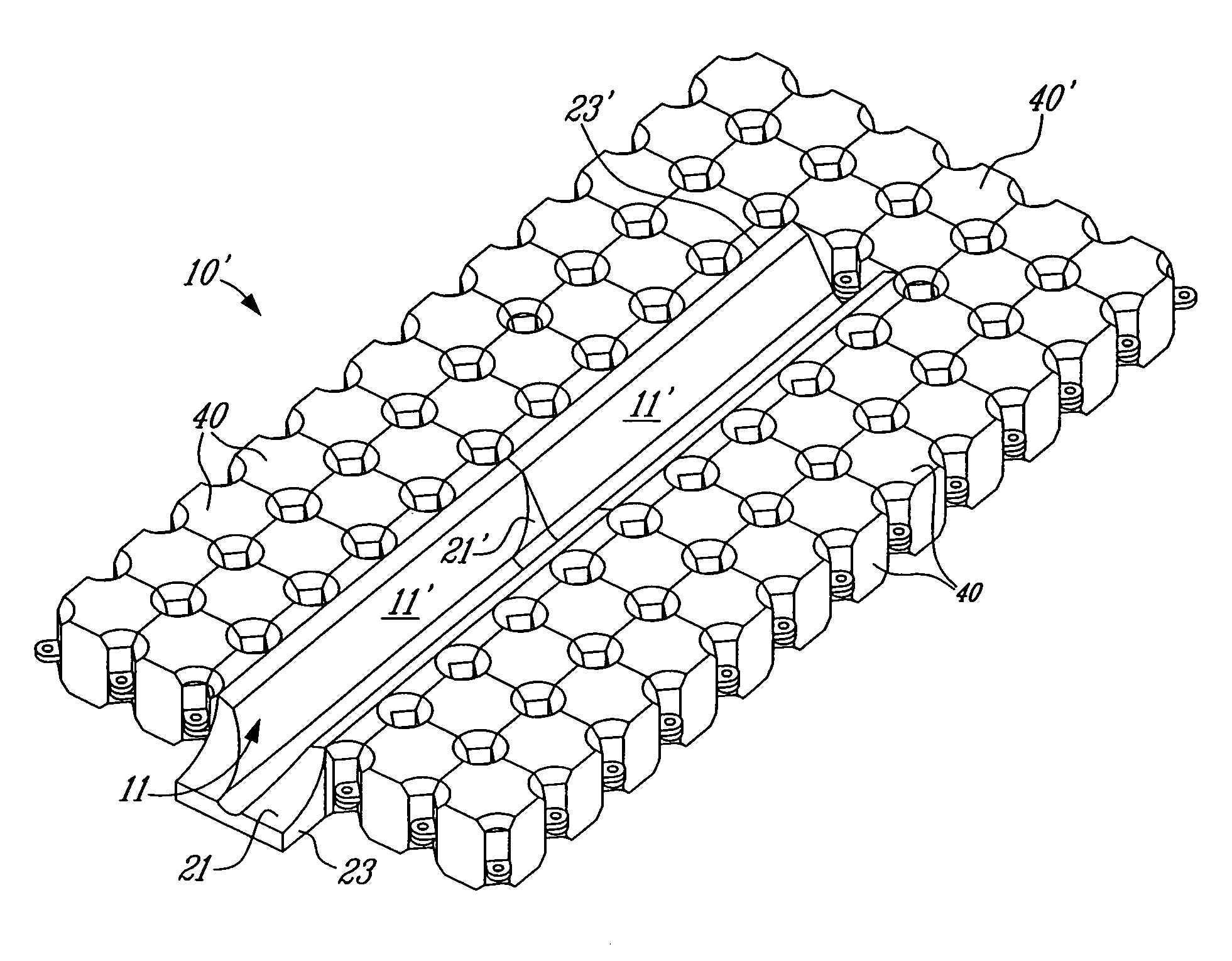 Floating dry dock for light watercrafts