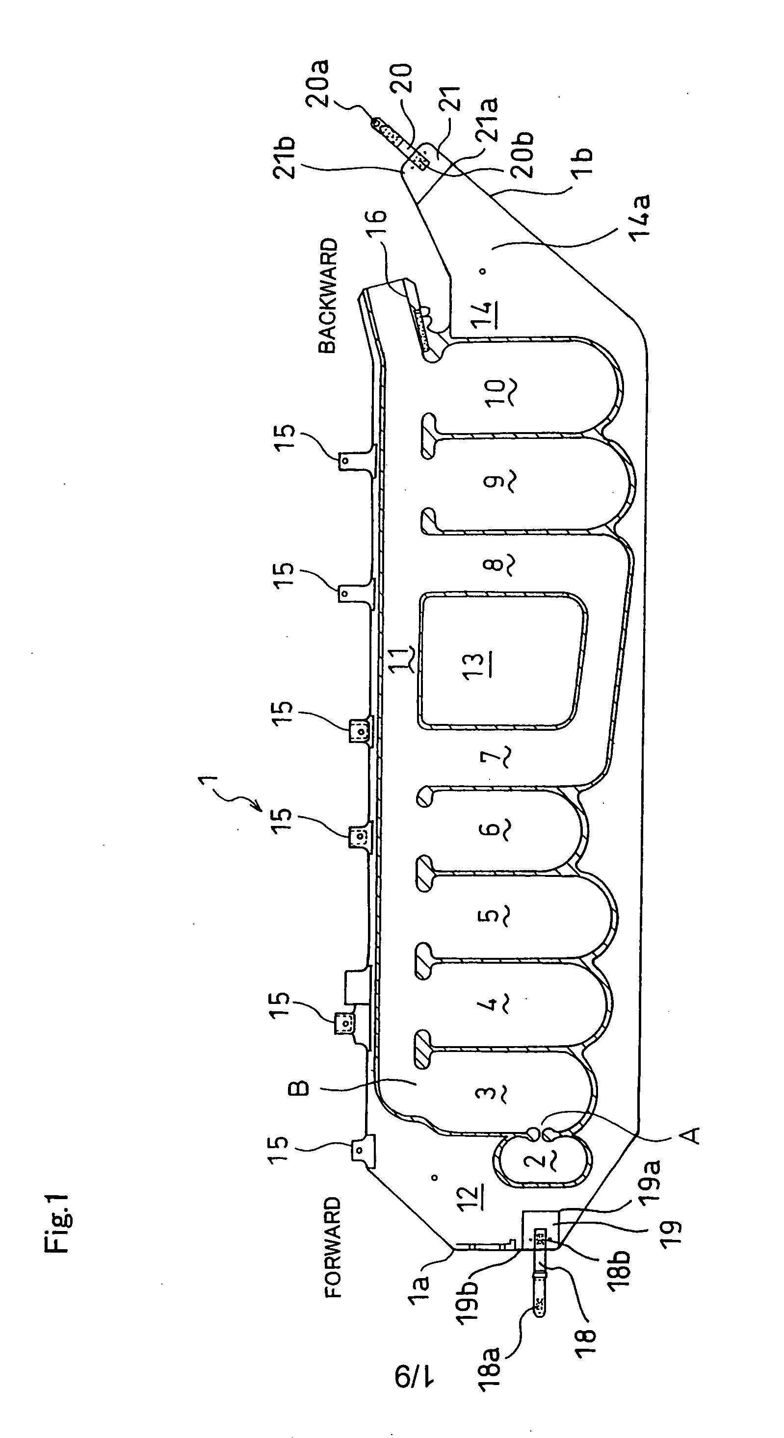 Side curtain air bag