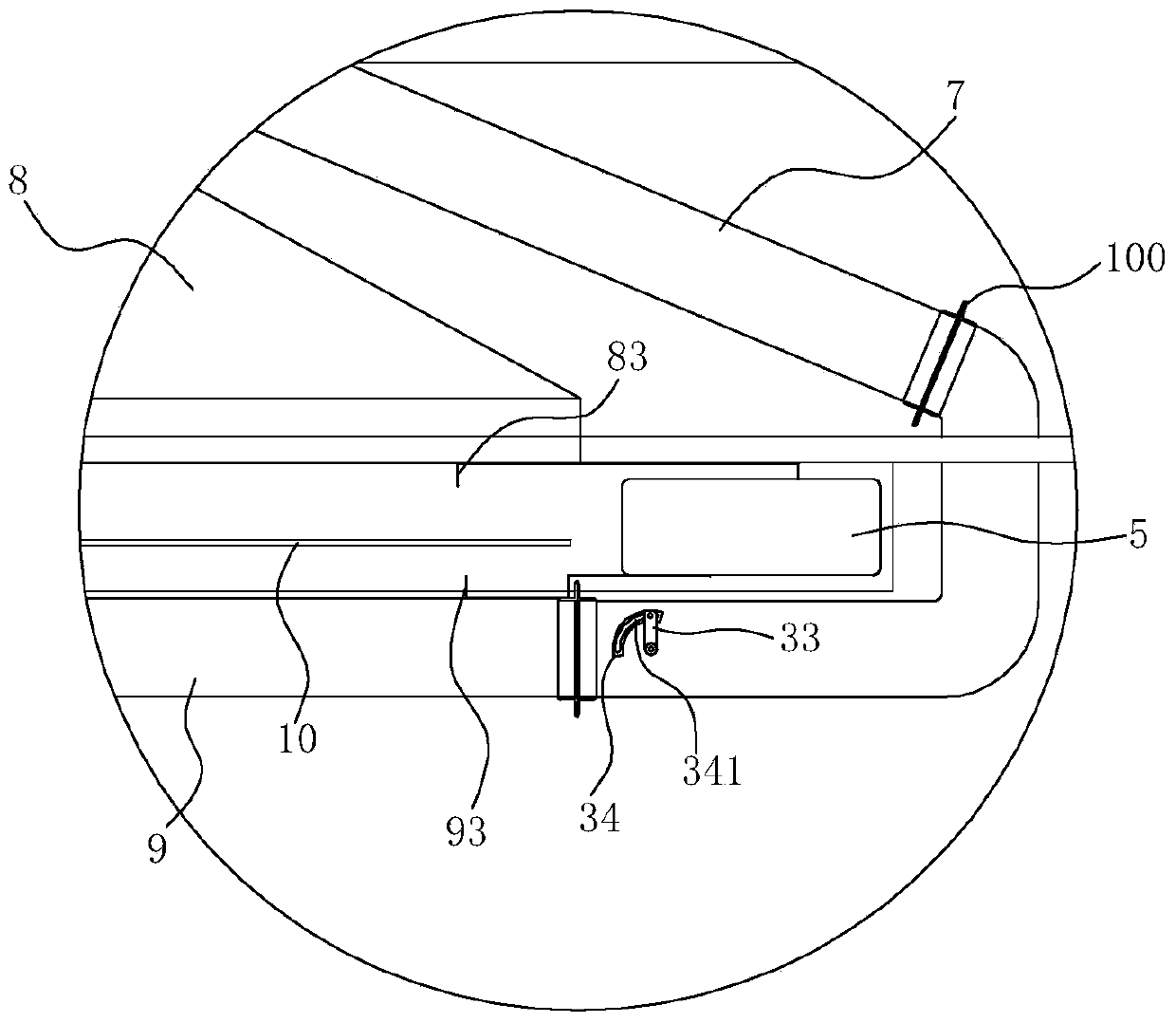 Exhaust gas heat reclaiming device for setting machine and setting machine using exhaust gas heat reclaiming device