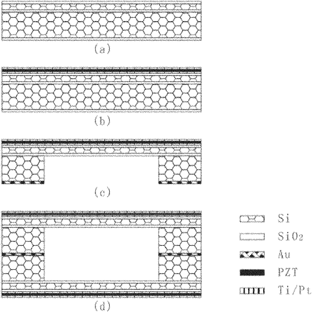 Piezoelectric cantilever vibration energy harvester and preparation method thereof