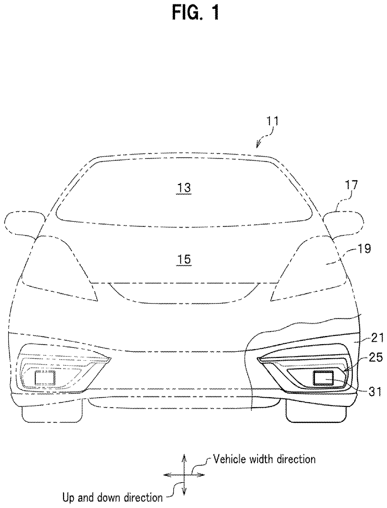 External sensor attachment portion structure