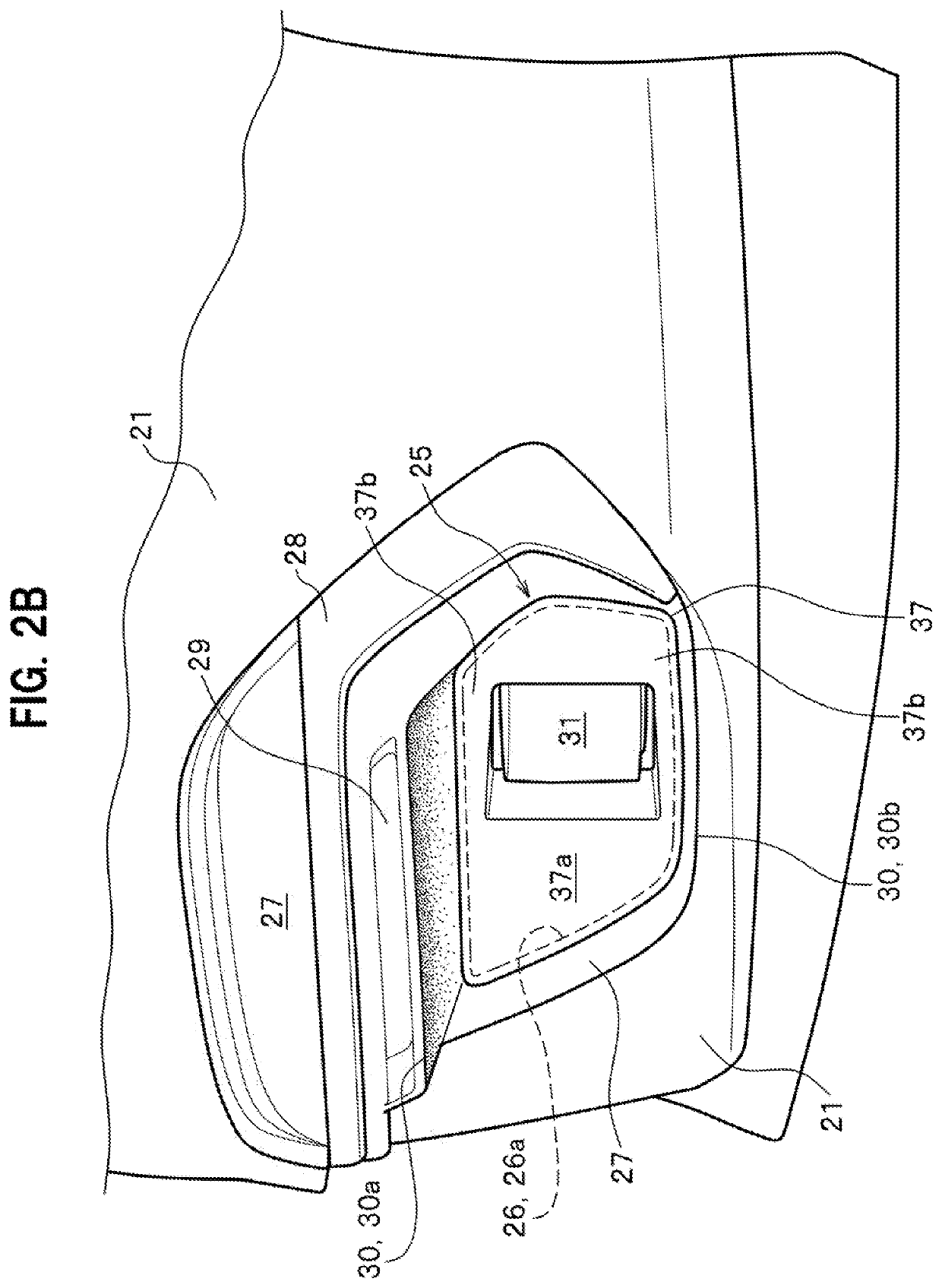 External sensor attachment portion structure