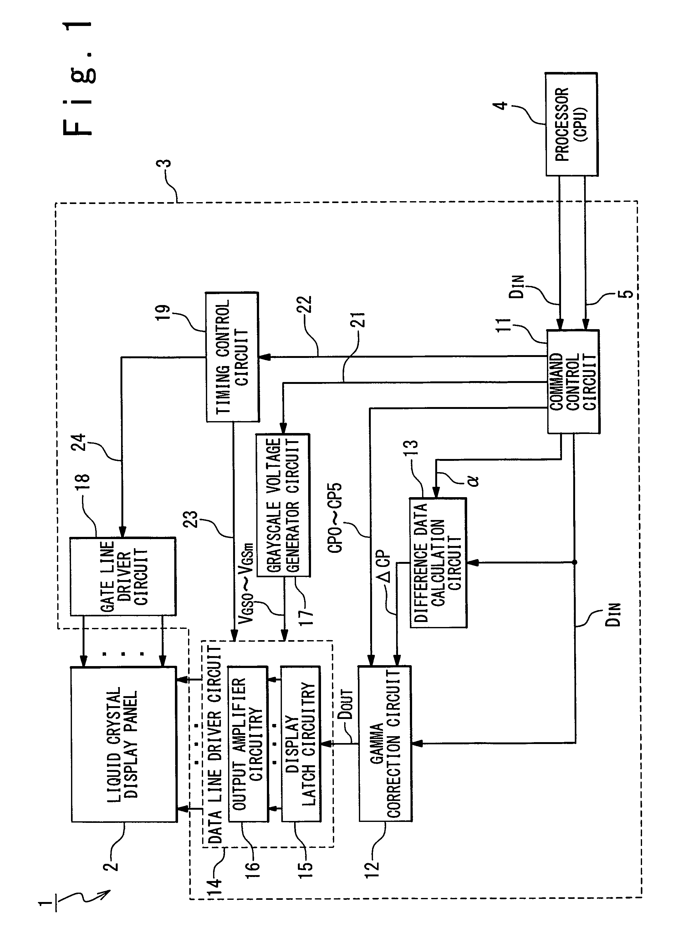 Apparatus for simultaneously performing gamma correction and contrast enhancement in display device