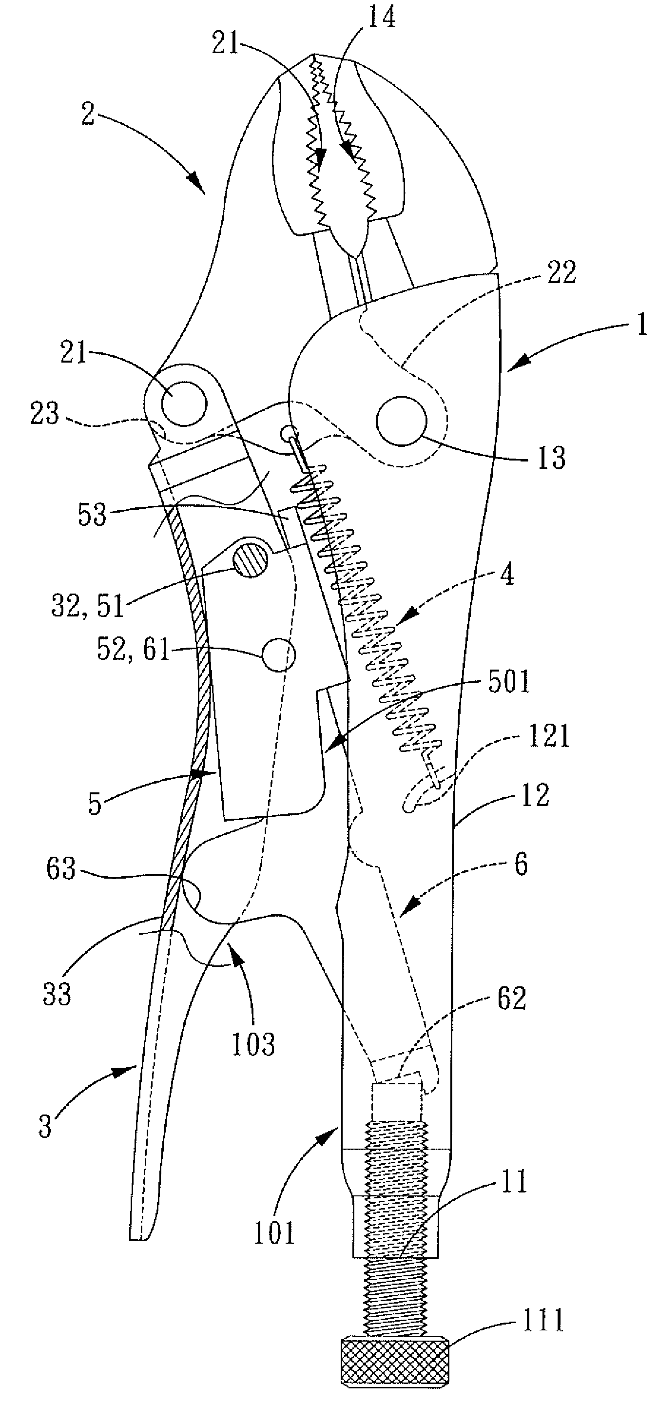 Locking pliers