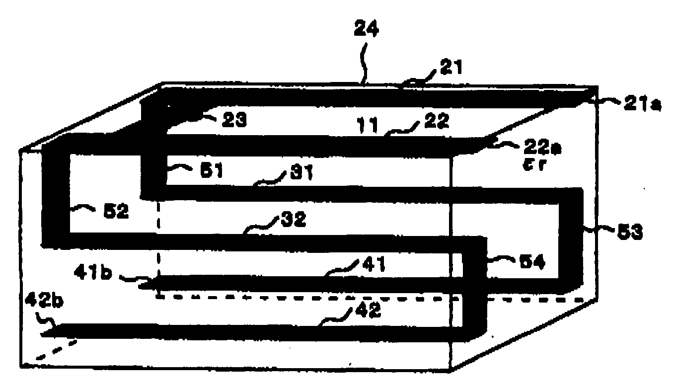 Small antenna and a multiband antenna