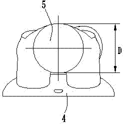 Gas passage and combustion chamber structure of three-valve engine