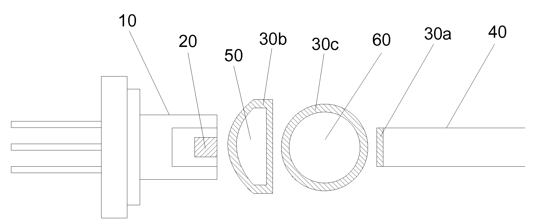 Anti-reflective launch optics for laser to fiber coupling in a photoplethysmograpic device