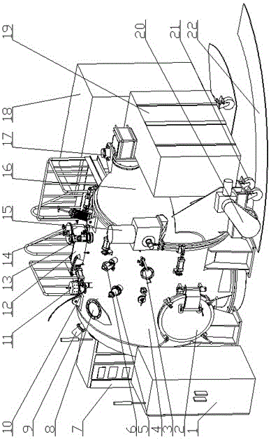 Vacuum melting gas atomization milling device