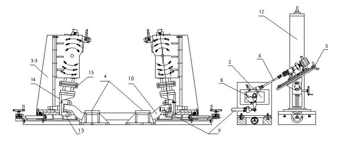 Test bed for steering system of electro-hydraulic servo automobile