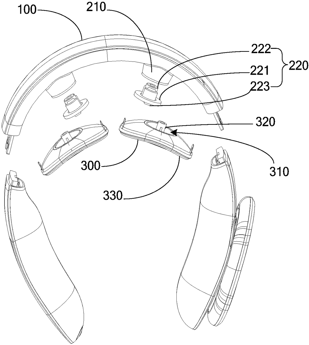 Neck massage device