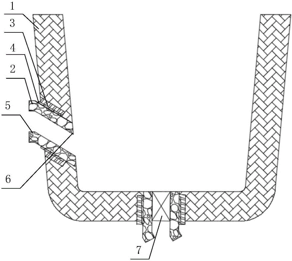 Molten slag discharging devices and plasma furnace