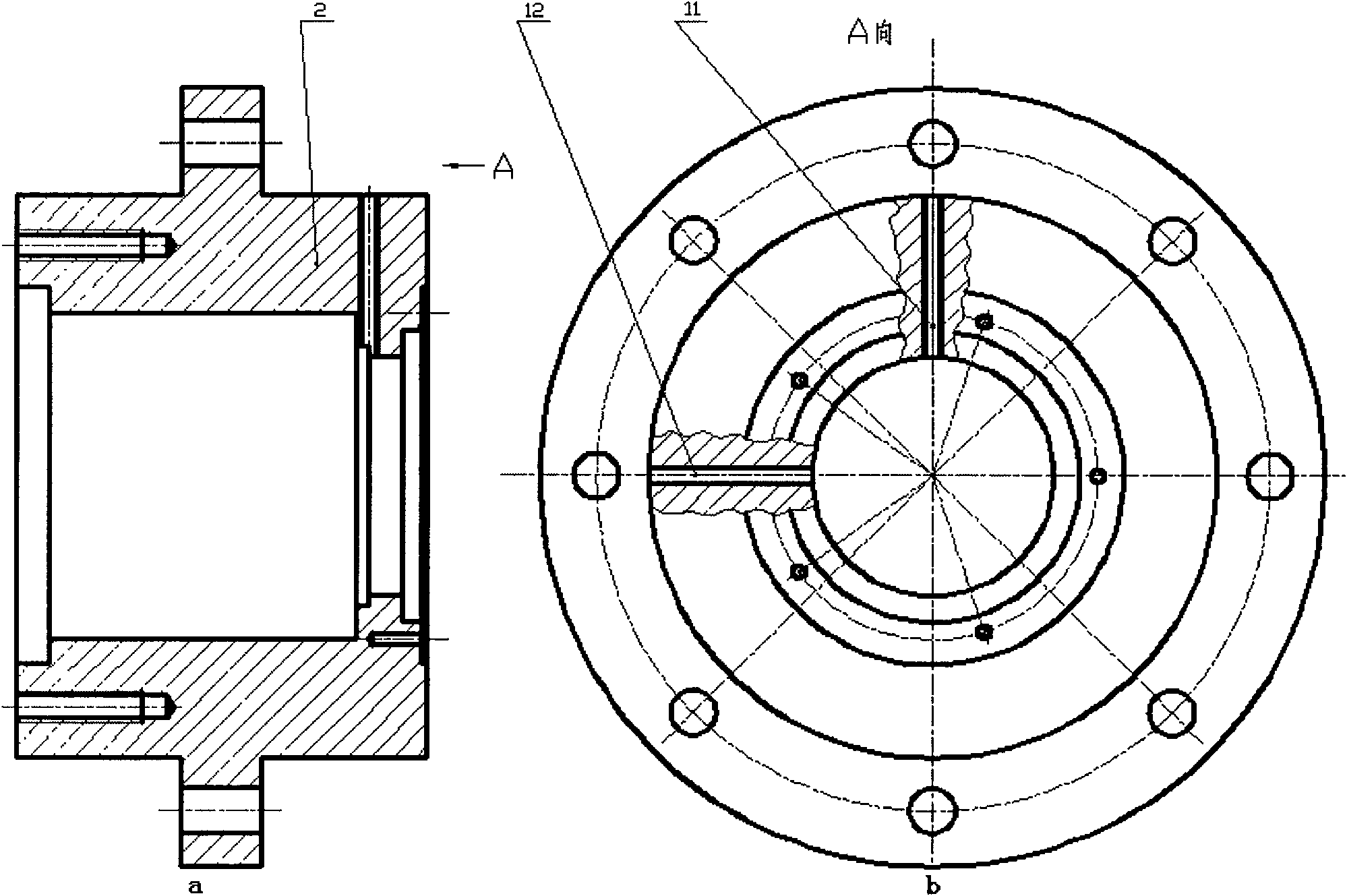 Cantilever shaft supporting device