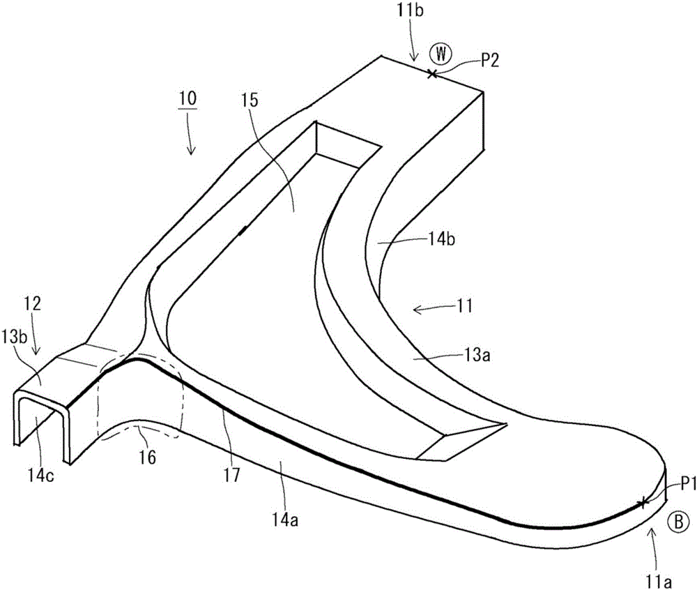 Press-moulded article manufacturing method and vehicle lower arm