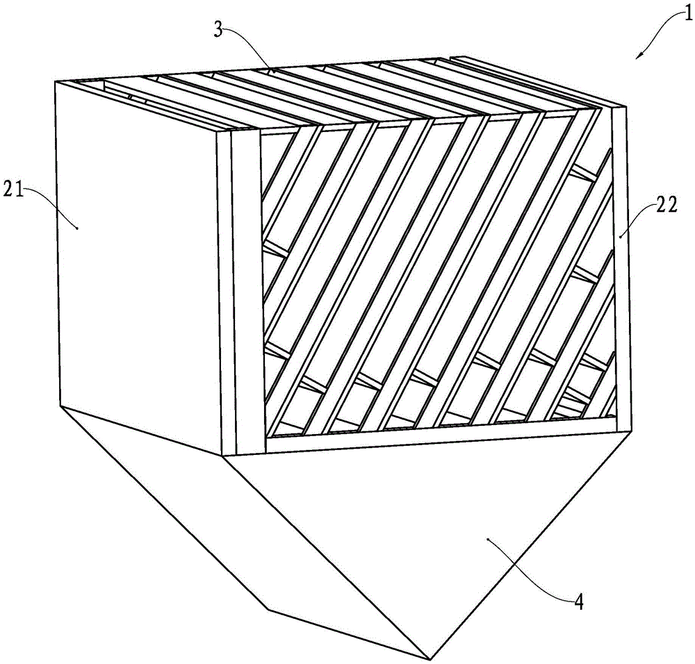 Inclined plate sedimentation device and sedimentation tank