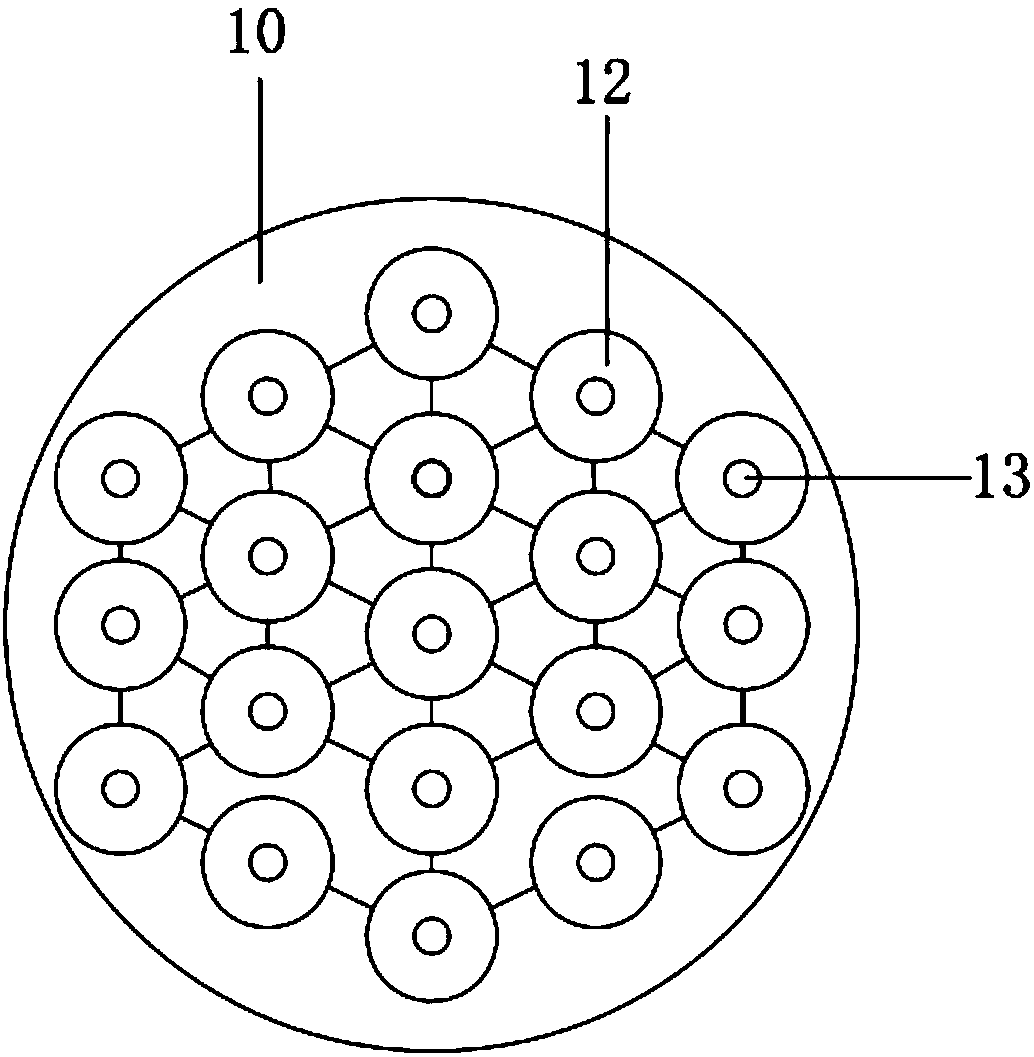 Multi-hole tool anchor and prestress tensioning system of steel strands