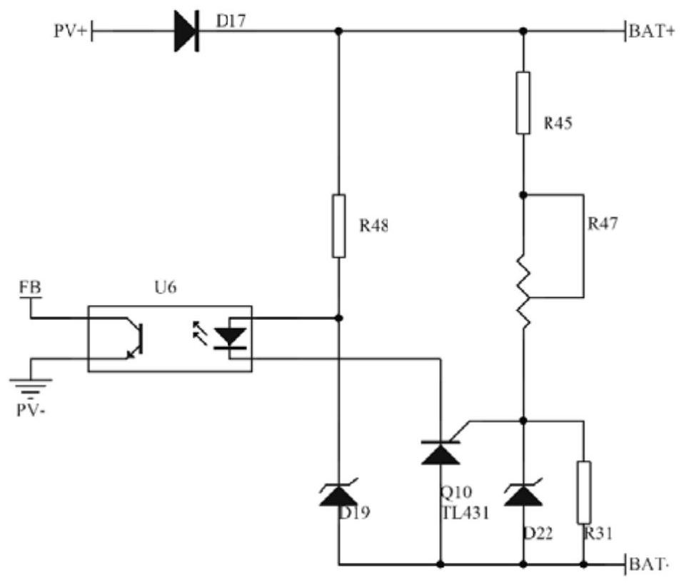 A solar charging control circuit and method