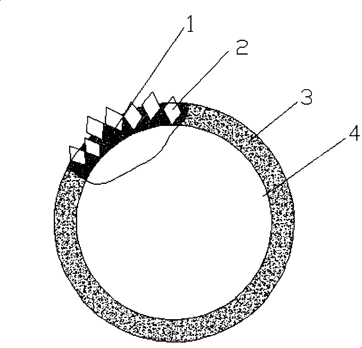 Method for preparing metal binding agent diamond scroll saw