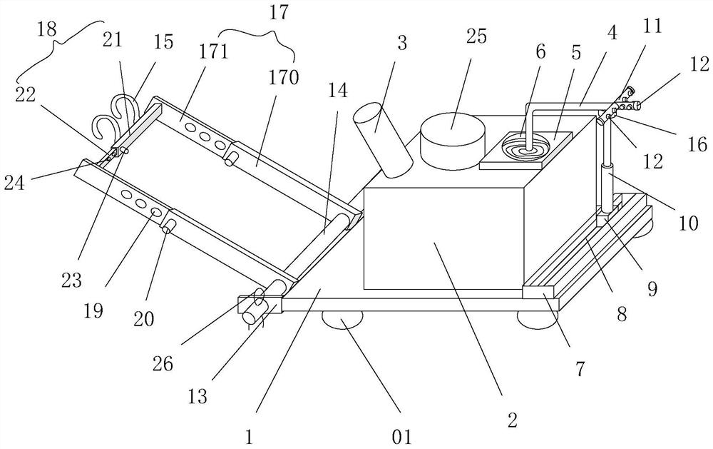 Medicine spraying device for Chinese wolfberry planting