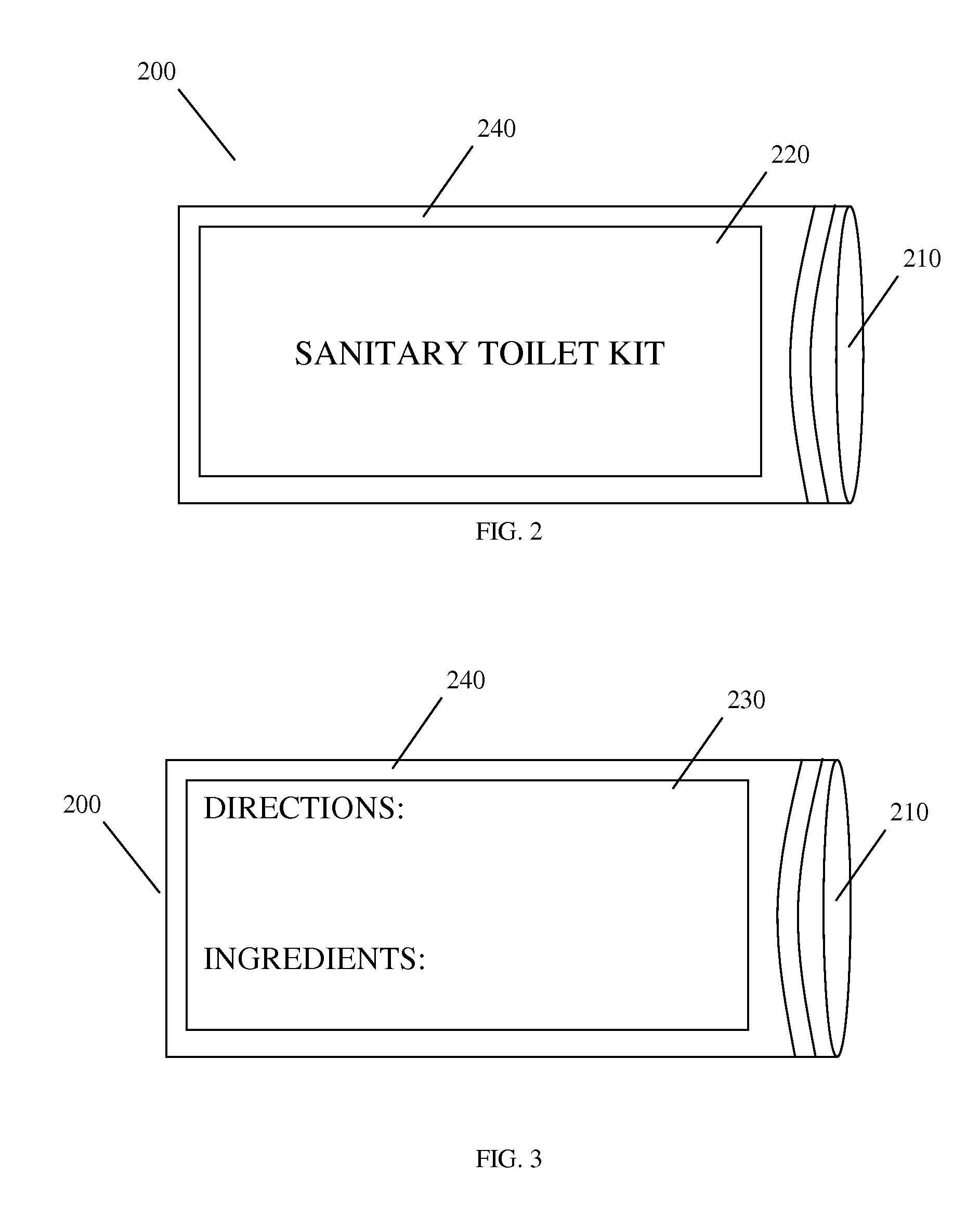 Sanitary Toilet Kit