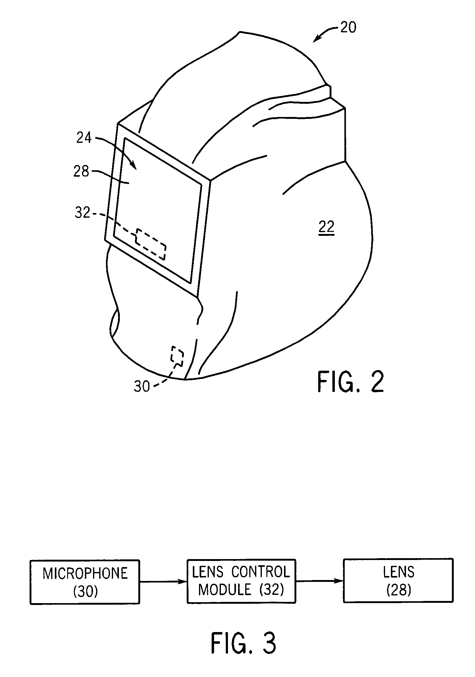 Voice control welding/cutting helmet functions and settings