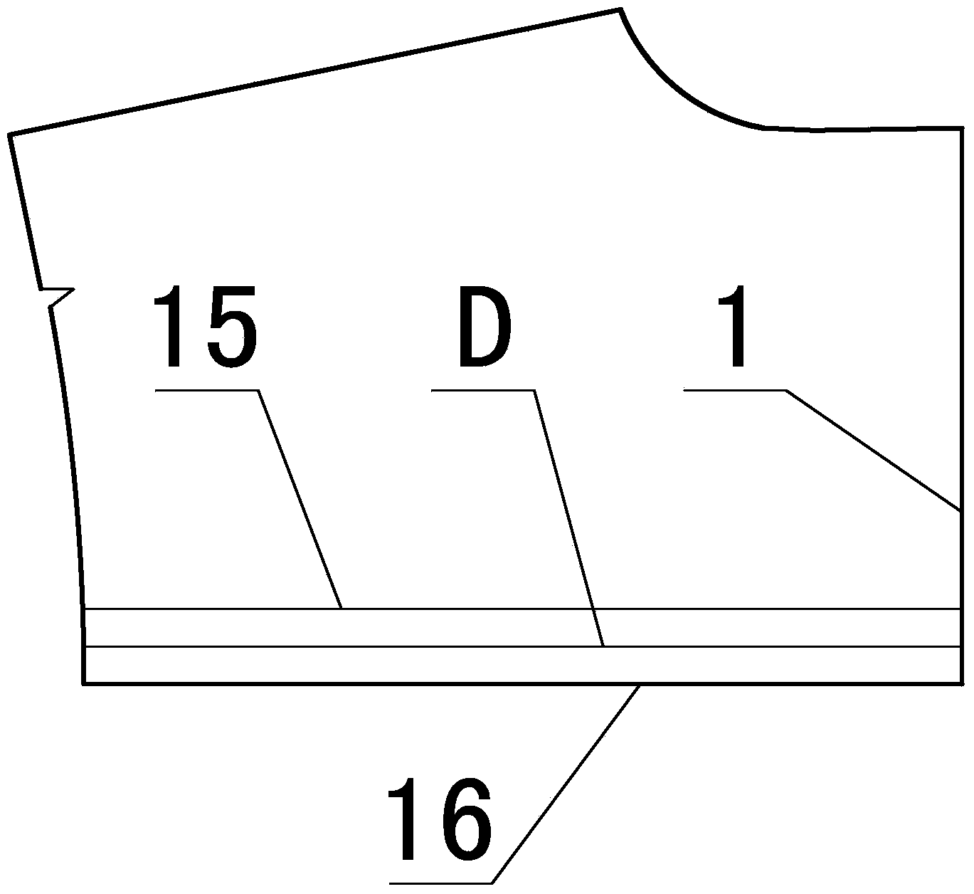 KND original number tailoring method of clothing shoulder piece