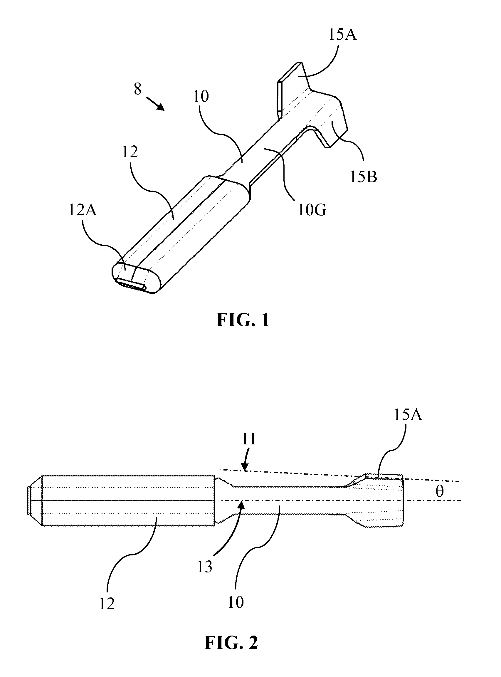 Stackable, easily packaged and aerodynamically stable flechette