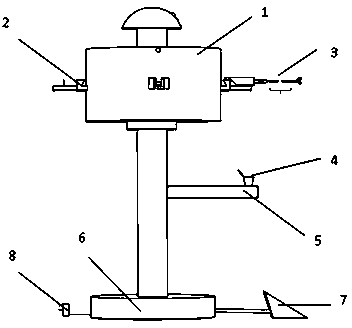 Treadle type endoscope biopsy system and application method thereof