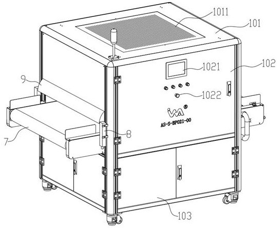 Flapping device suitable for dynamic material flapping