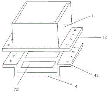 Vacuum encapsulation device for high-power high-packaging-density electronic products, and encapsulation method thereof