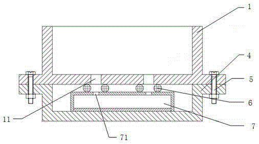 Vacuum encapsulation device for high-power high-packaging-density electronic products, and encapsulation method thereof