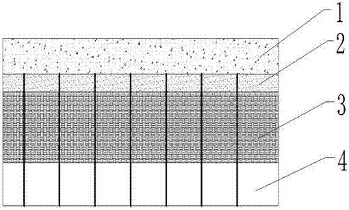 A fire-retardant sound-absorbing rock wool composite board