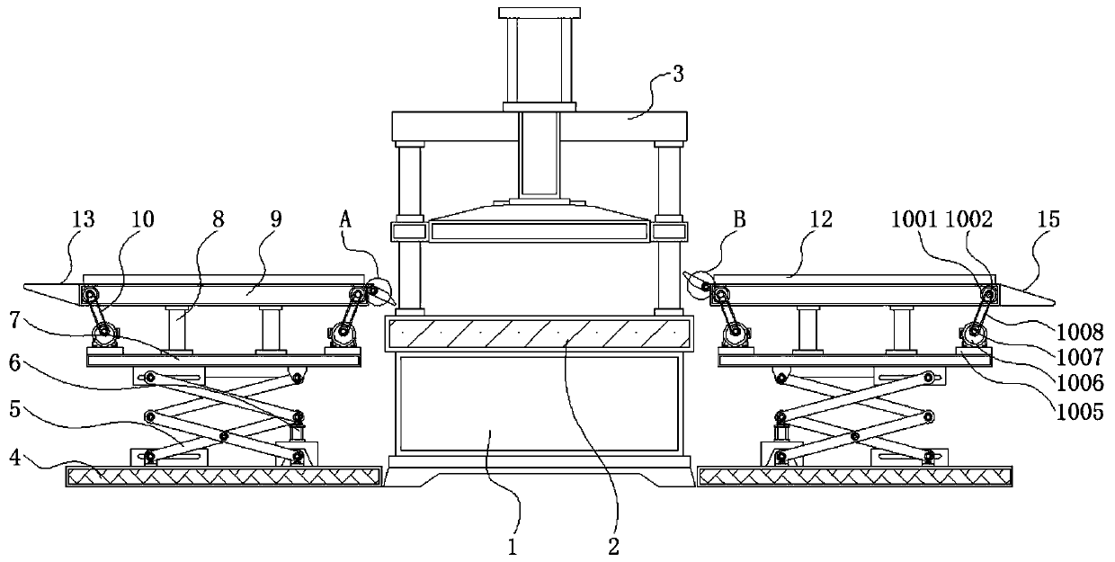 Rapid feeding machine for hydraulic machine