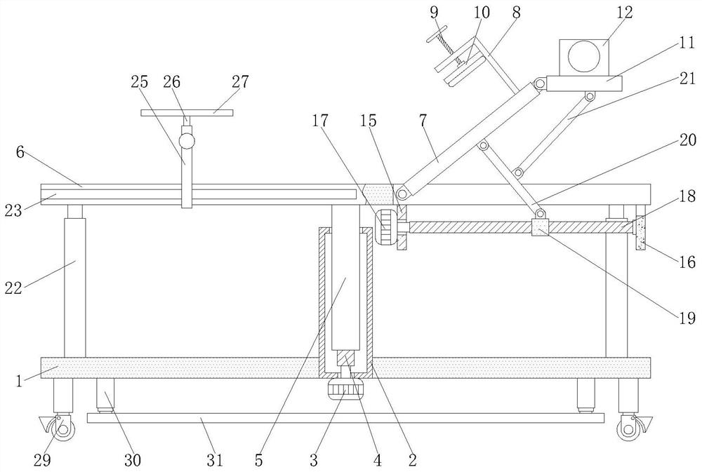 Operating bed for thyroid gland and method thereof