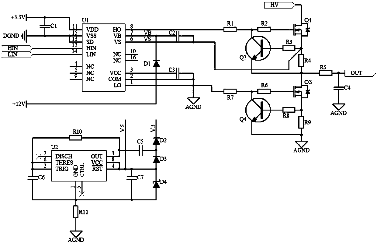 H-bridge circuit with current limiting function