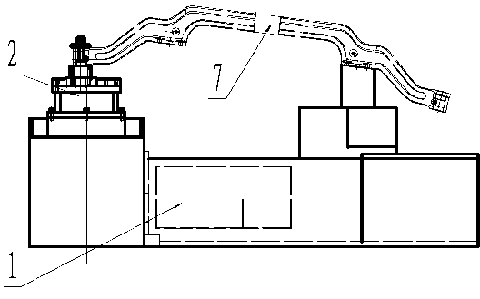 Device for processing side pin hole of front shaft