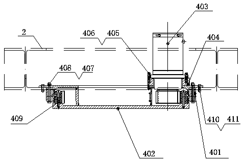 Flue plate laying machine applicable to large-diameter flue plate and laying method thereof