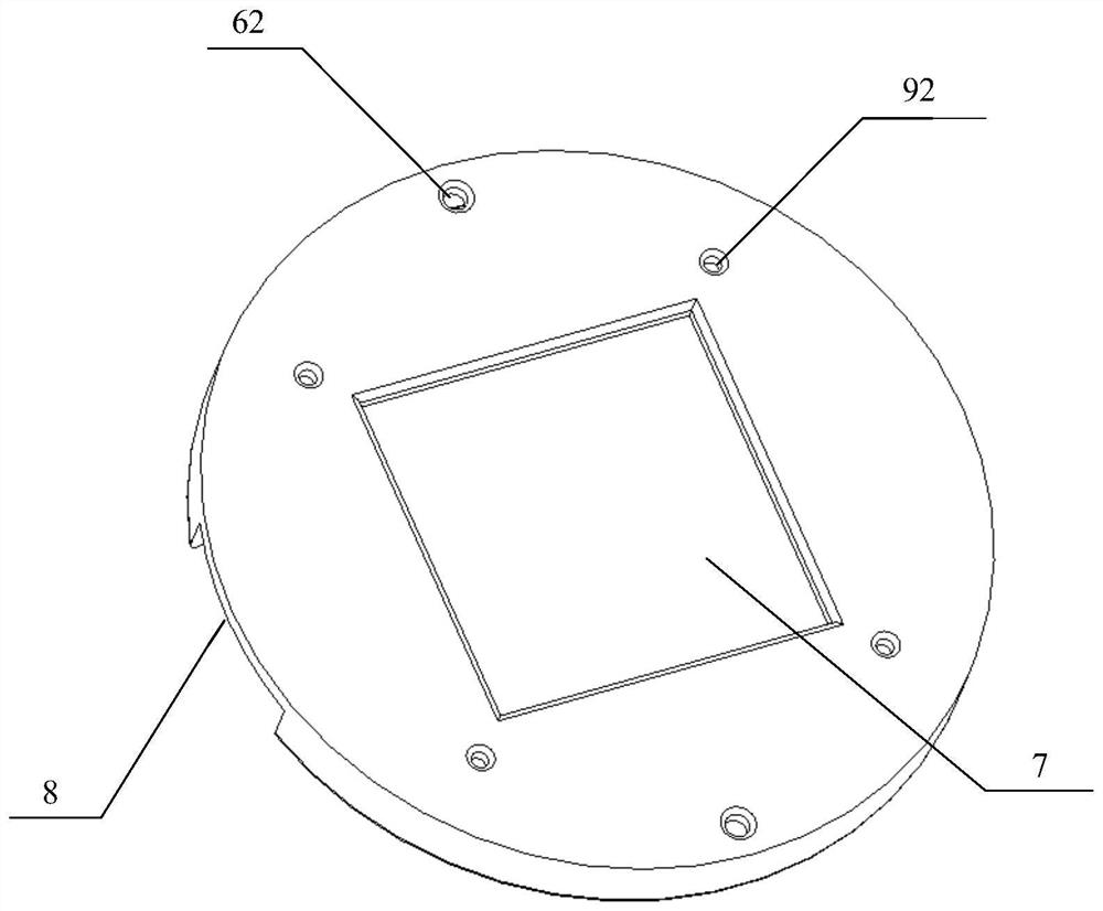 Laser cladding cooling device with fin type cooling fins