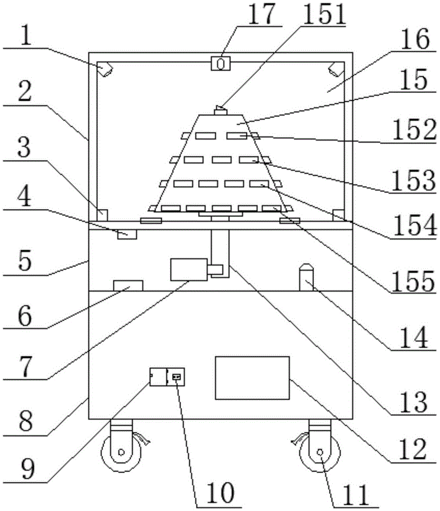 Multilayer rotary cellphone display cabinet