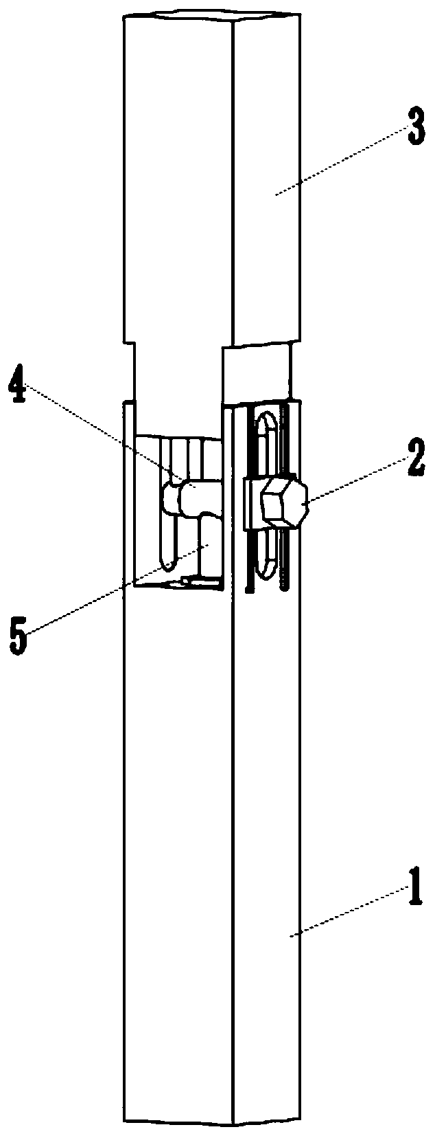 A construction robot folding main frame