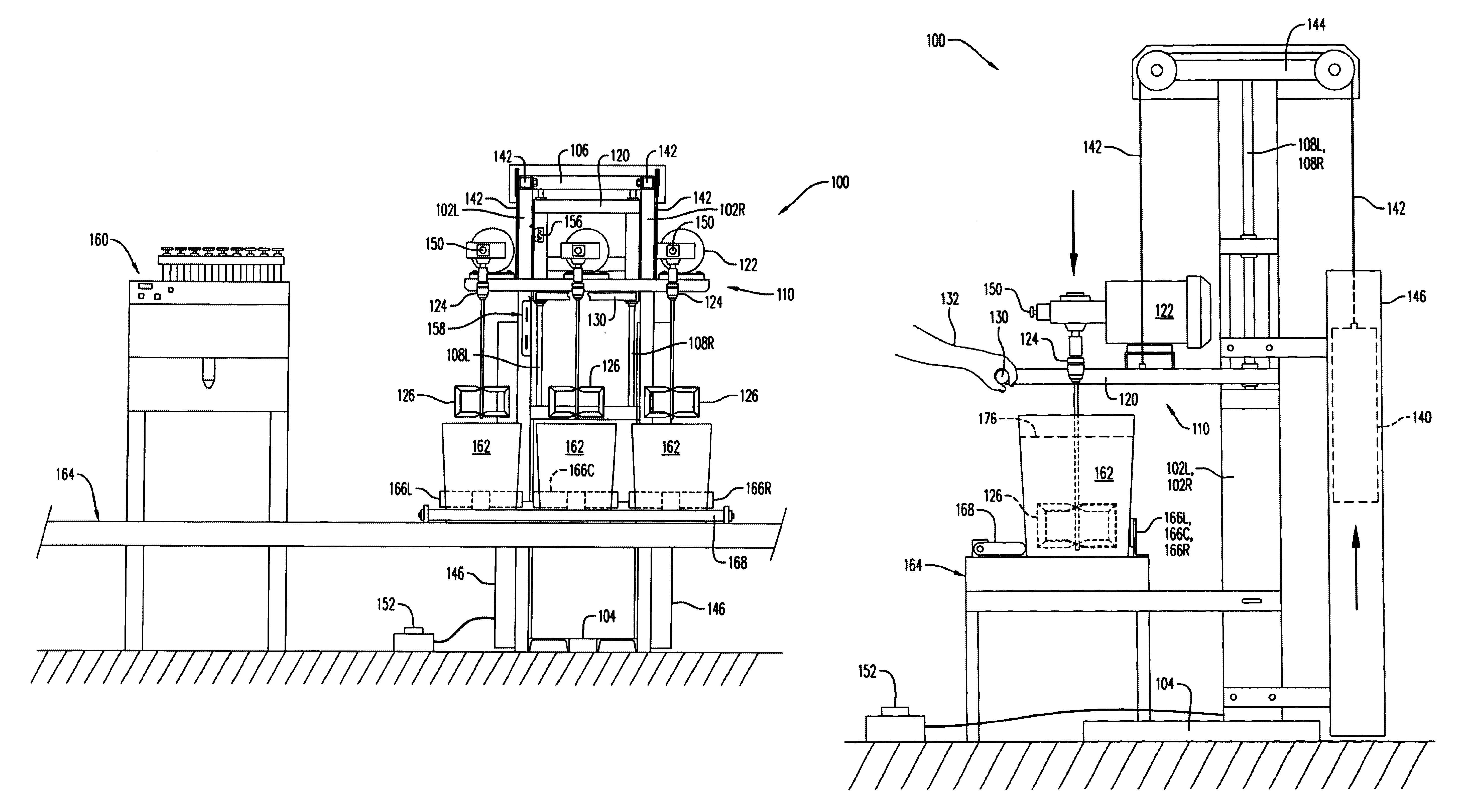 Stirring apparatus for large containers