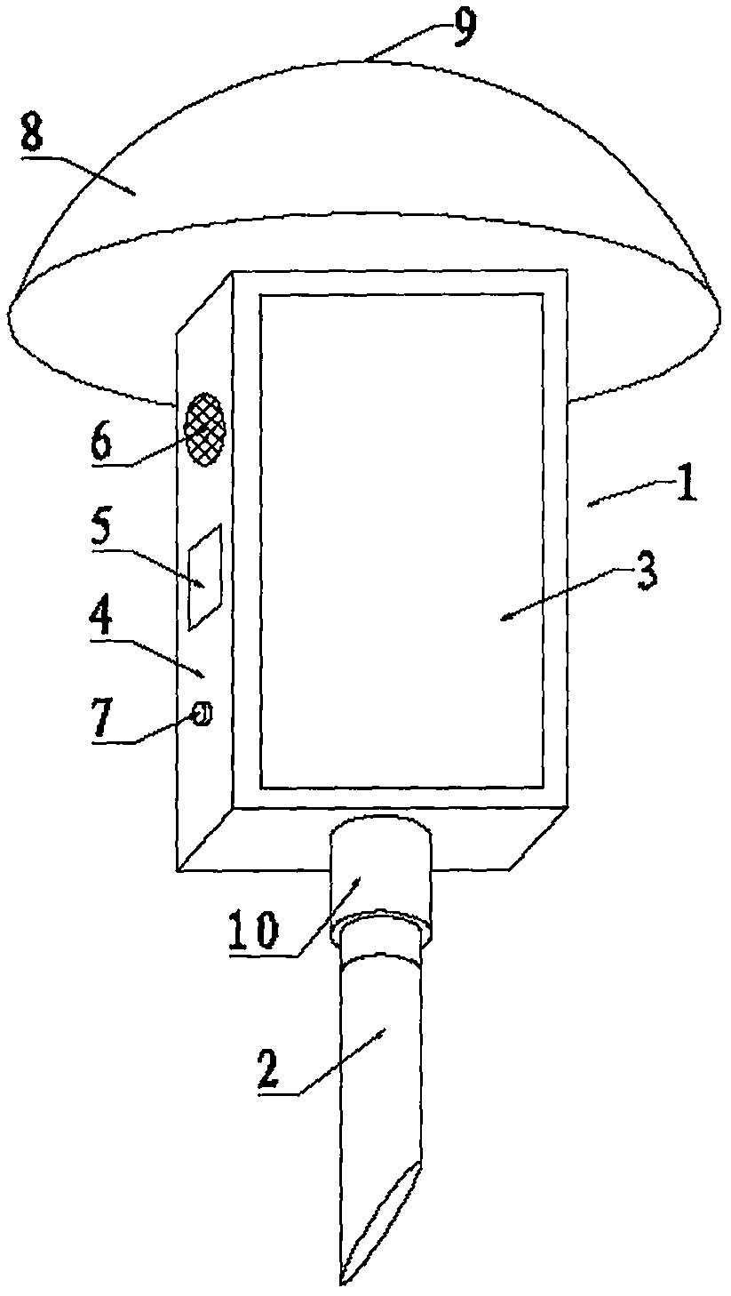 Electric power safety warning device