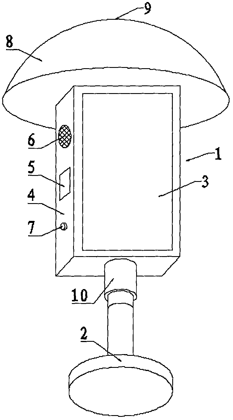 Electric power safety warning device