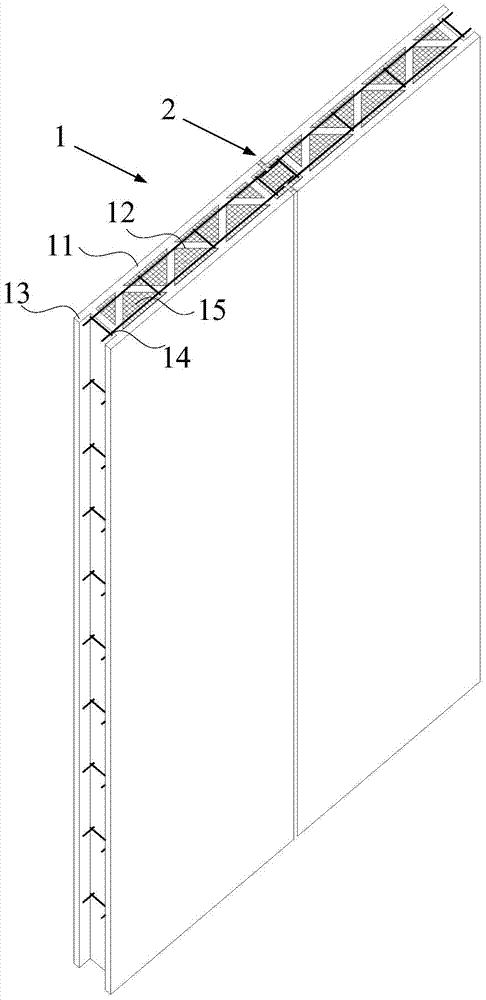 3D printing inner partition wall and its construction method