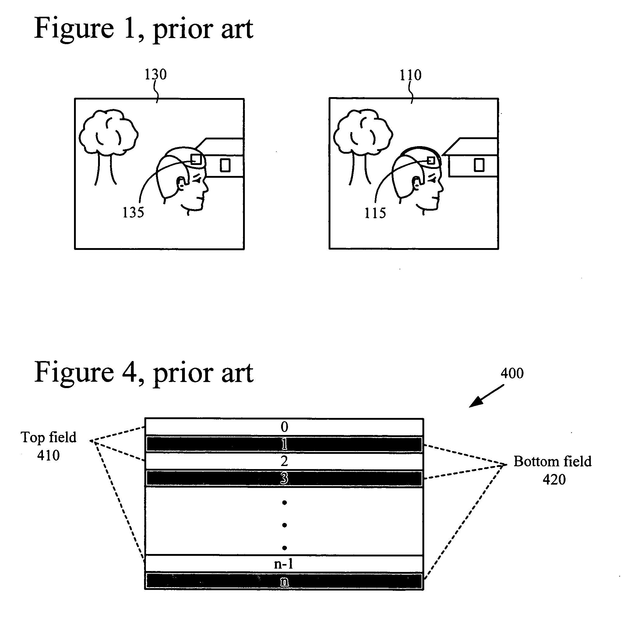 Number of reference fields for an interlaced forward-predicted field