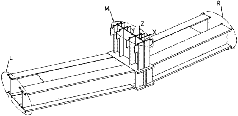 Detection method for steel structure member