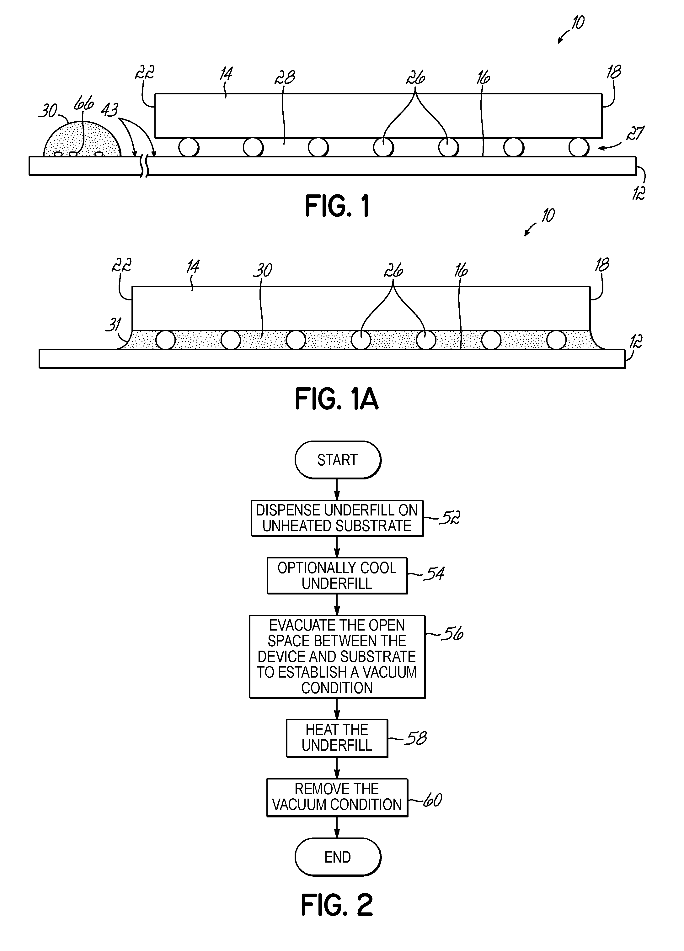 Methods for vacuum assisted underfilling